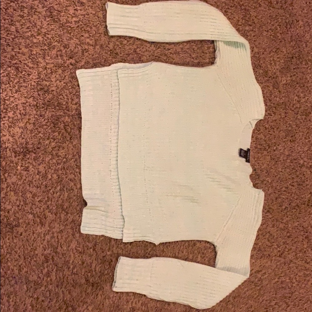 Mint green sweater from Rue 21